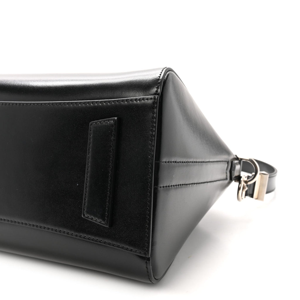 Shiny Lord Calfskin Small Antigona Black