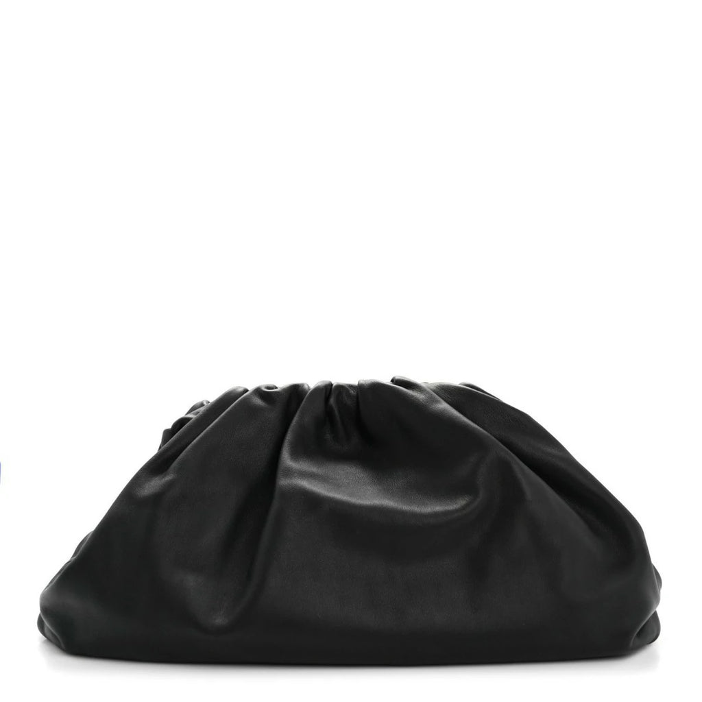 Smooth Butter Calf The Pouch Oversized Clutch Black