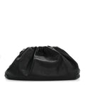 Smooth Butter Calf The Pouch Oversized Clutch Black