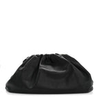 Smooth Butter Calf The Pouch Oversized Clutch Black