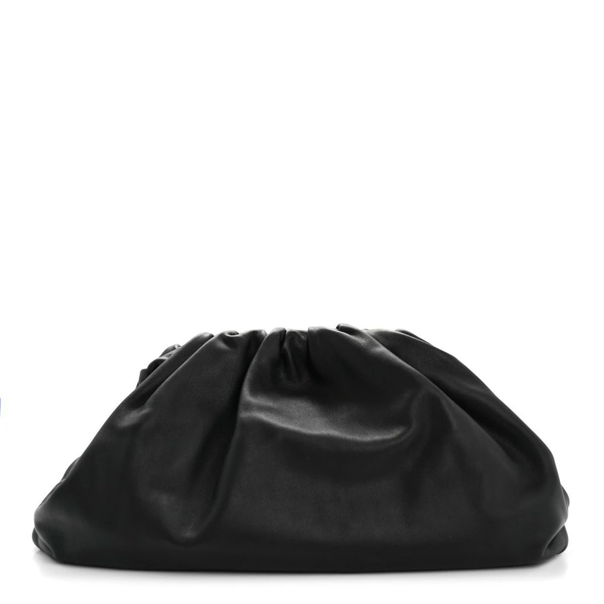 Smooth Butter Calf The Pouch Oversized Clutch Black