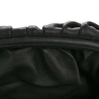 Smooth Butter Calf The Pouch Oversized Clutch Black