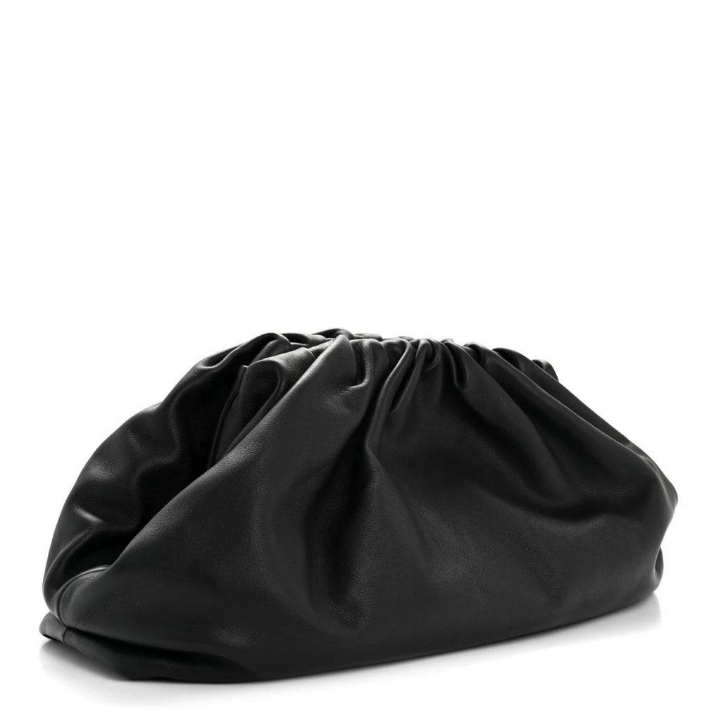 Smooth Butter Calf The Pouch Oversized Clutch Black