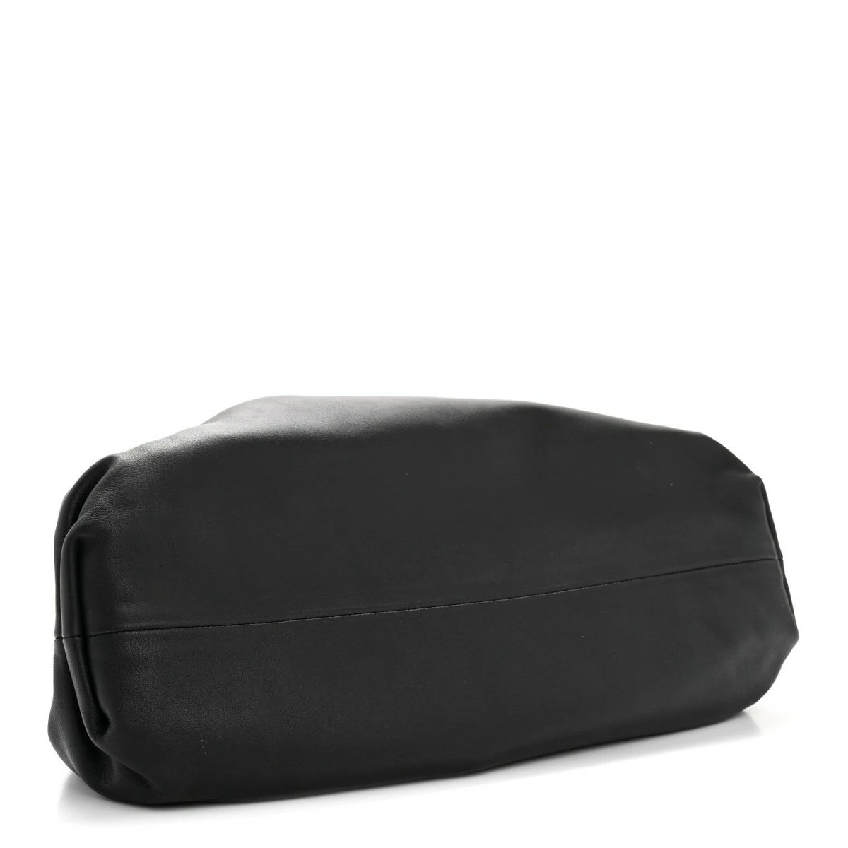 Smooth Butter Calf The Pouch Oversized Clutch Black