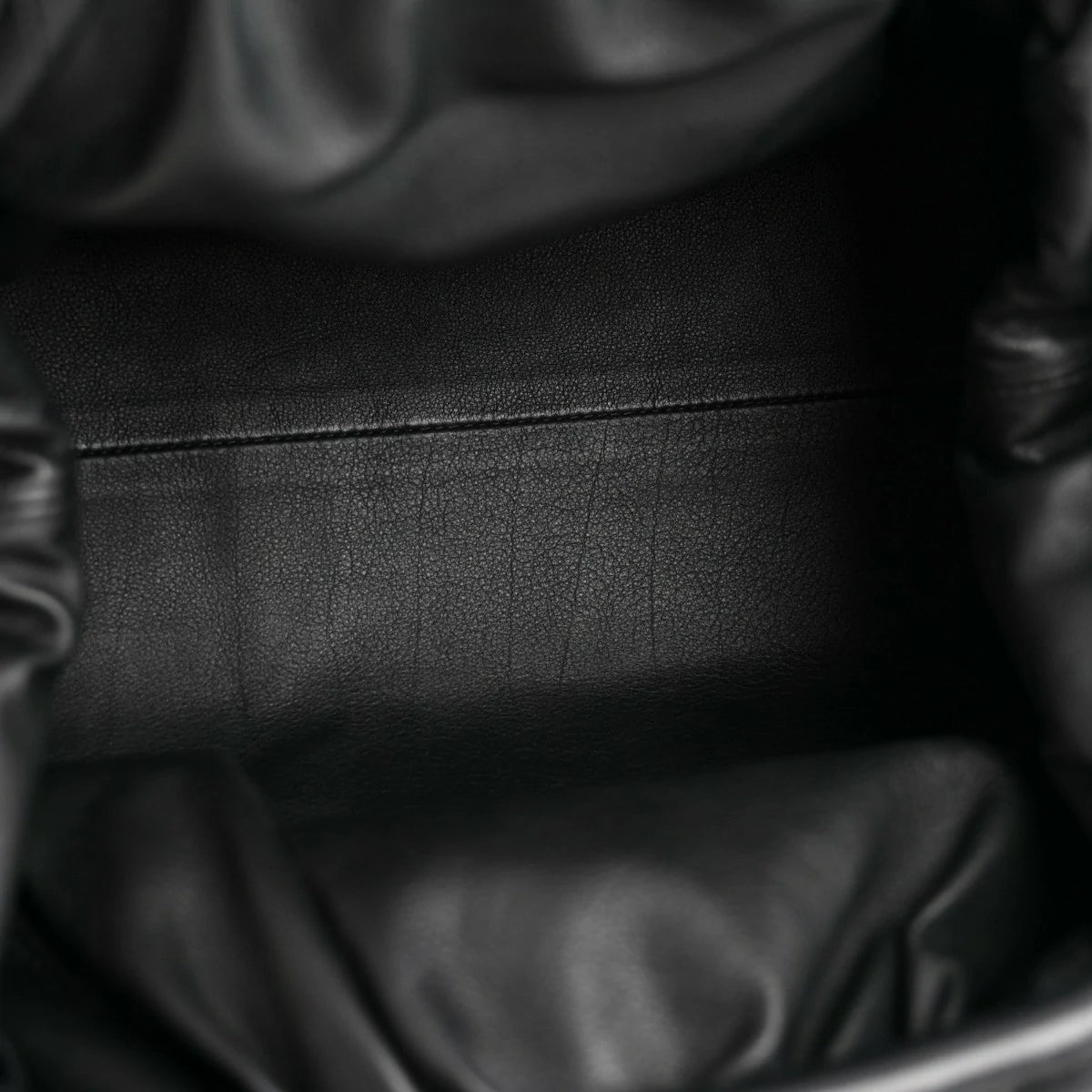 Smooth Butter Calf The Pouch Oversized Clutch Black