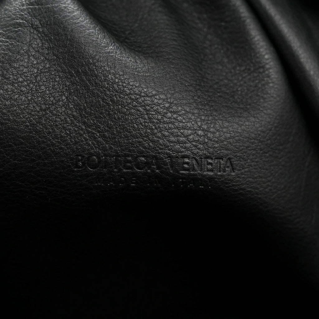Smooth Butter Calf The Pouch Oversized Clutch Black