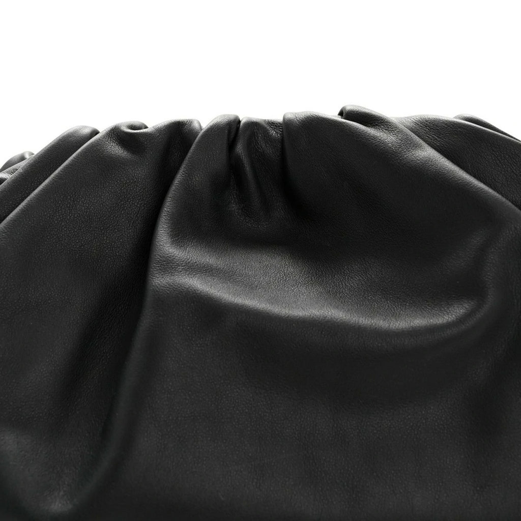 Smooth Butter Calf The Pouch Oversized Clutch Black