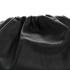 Smooth Butter Calf The Pouch Oversized Clutch Black