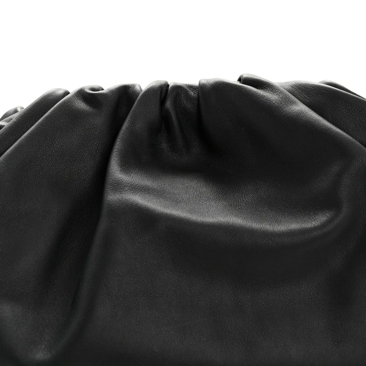 Smooth Butter Calf The Pouch Oversized Clutch Black