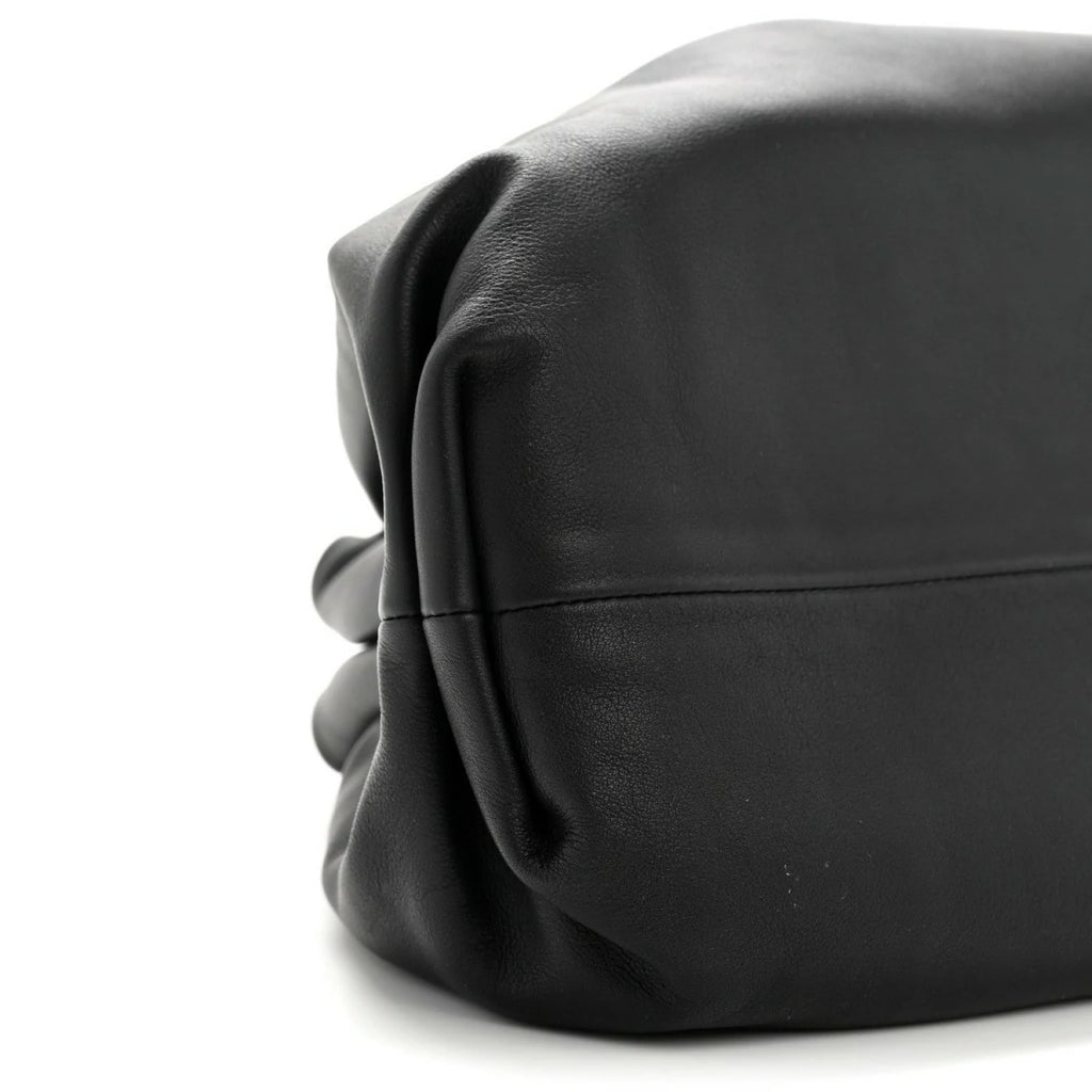 Smooth Butter Calf The Pouch Oversized Clutch Black