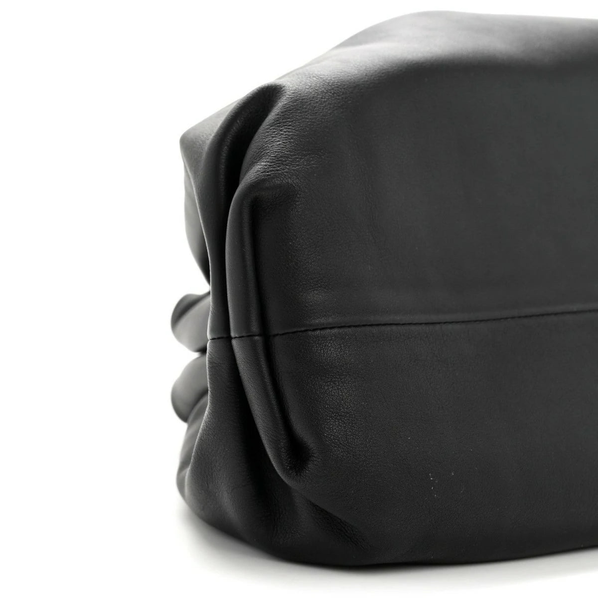 Smooth Butter Calf The Pouch Oversized Clutch Black
