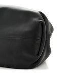 Smooth Butter Calf The Pouch Oversized Clutch Black