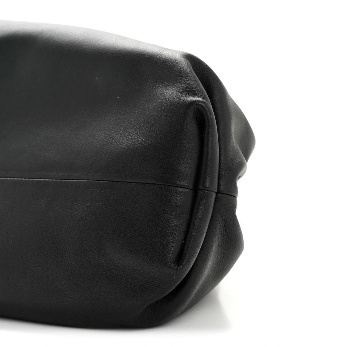 Smooth Butter Calf The Pouch Oversized Clutch Black