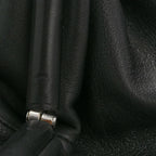 Smooth Butter Calf The Pouch Oversized Clutch Black
