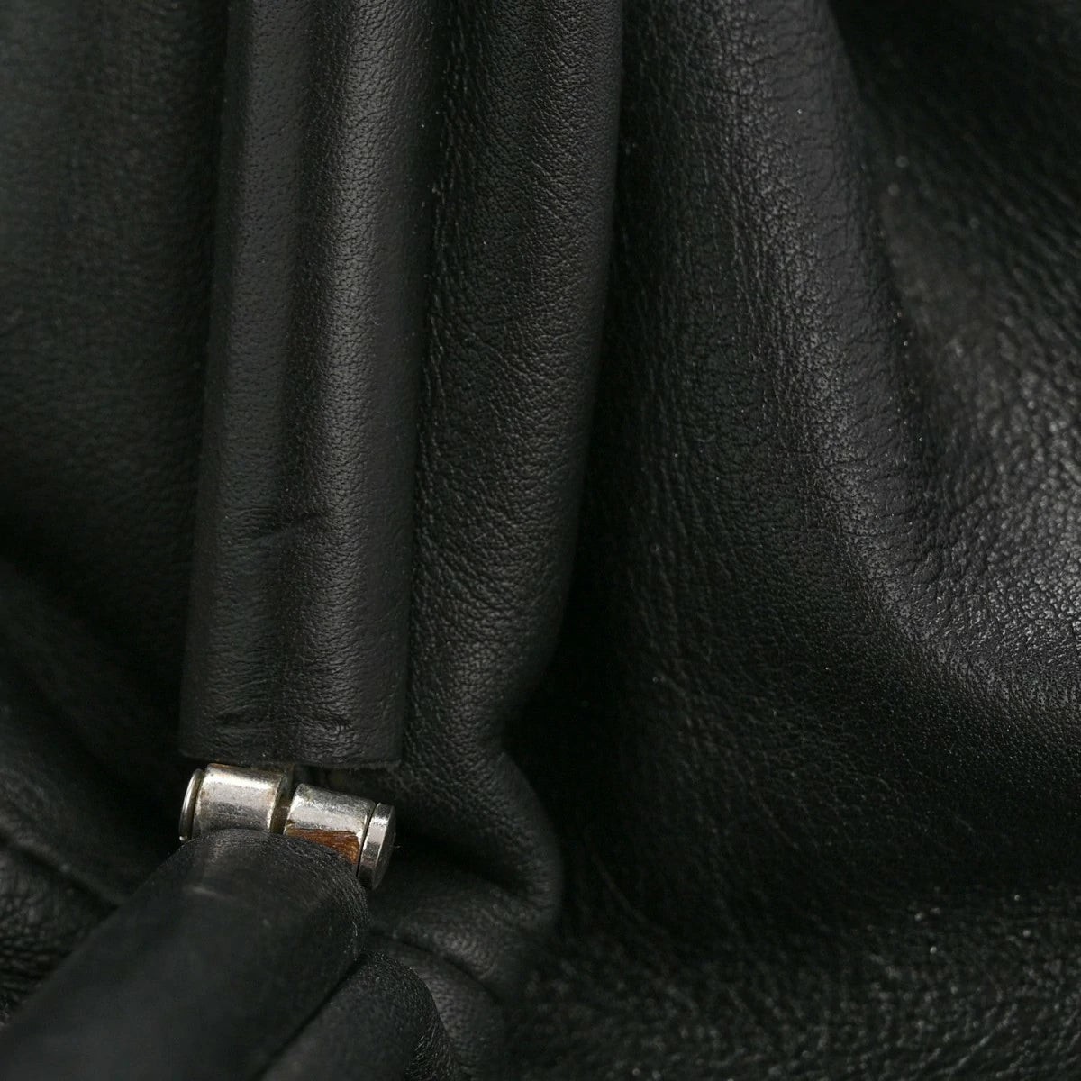 Smooth Butter Calf The Pouch Oversized Clutch Black