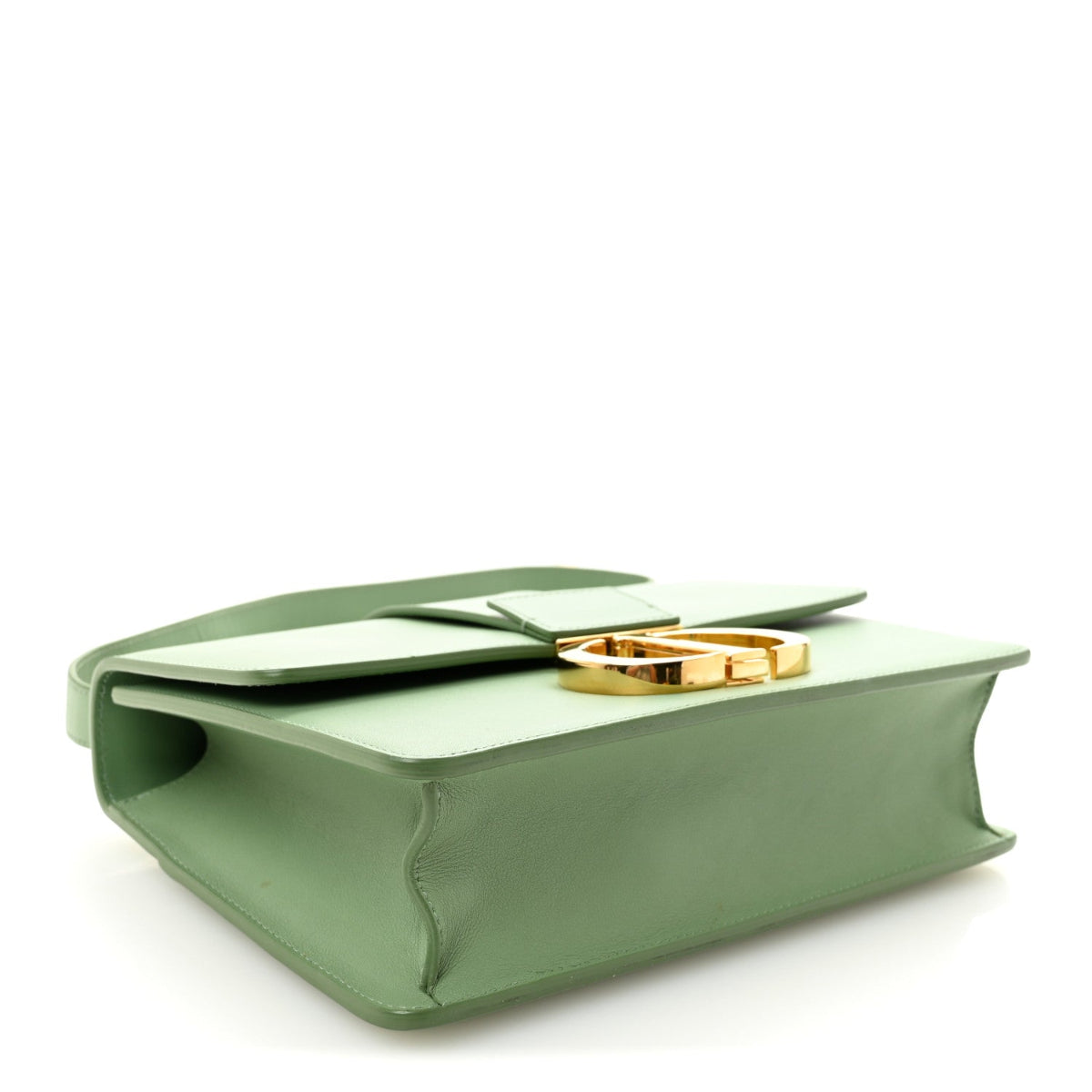 Smooth Calfskin 30 Montaigne Flap Bag Mint Green
