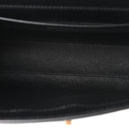 Smooth Calfskin Manhattan Shoulder Bag Black
