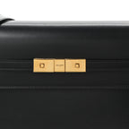 Smooth Calfskin Manhattan Shoulder Bag Black