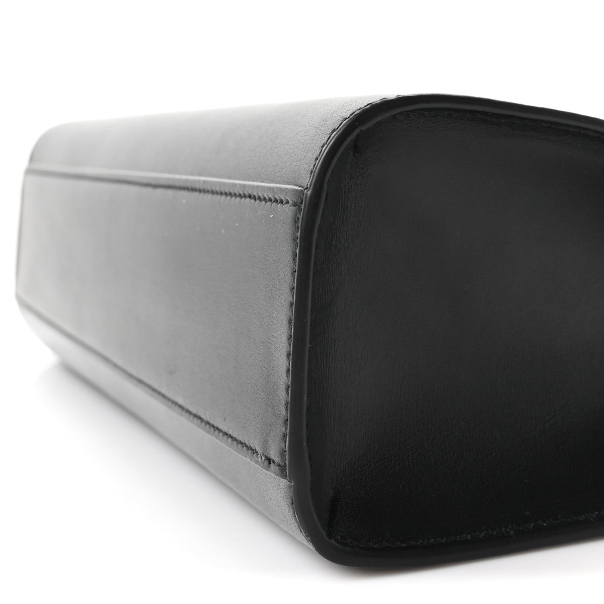 Smooth Calfskin Manhattan Shoulder Bag Black