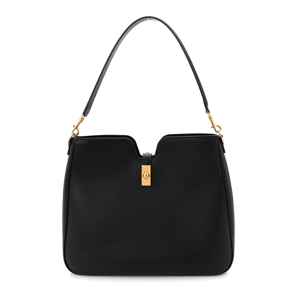 Smooth Calfskin Medium Camille 16 Soft Bag Black