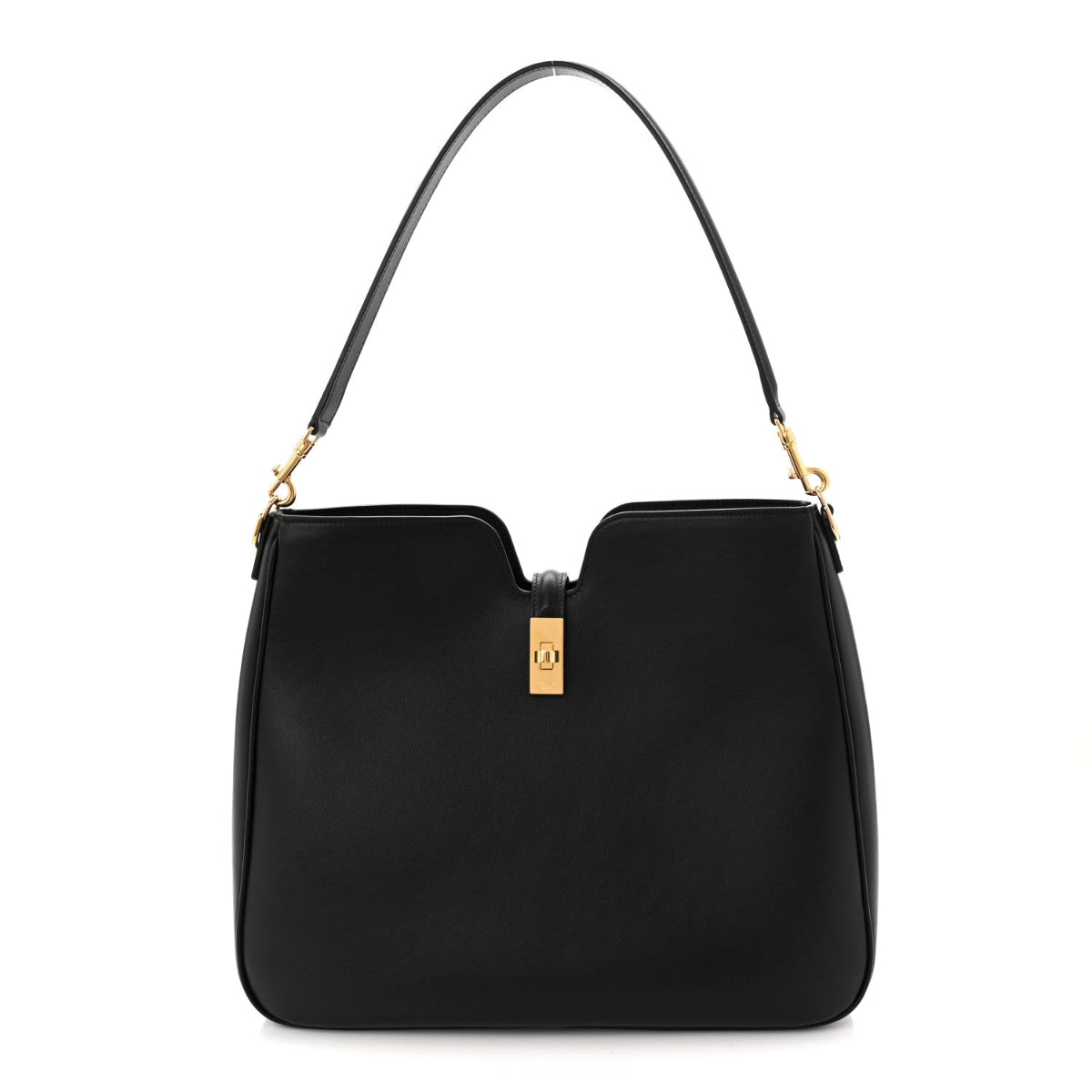 Smooth Calfskin Medium Camille 16 Soft Bag Black