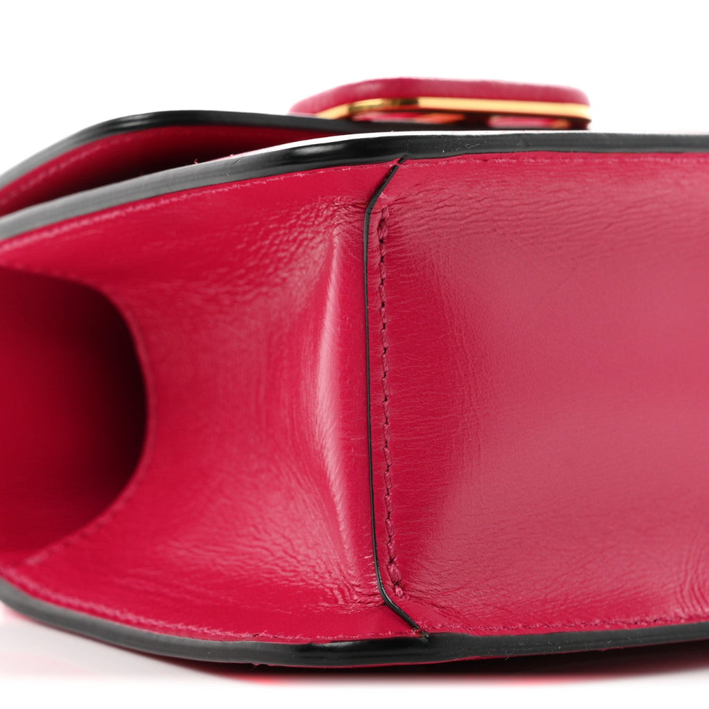 Smooth Calfskin Micro VSling Shoulder Bag Fuchsia