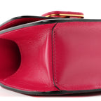 Smooth Calfskin Micro VSling Shoulder Bag Fuchsia