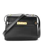 Smooth Calfskin Mini Manhattan Shoulder Bag Black