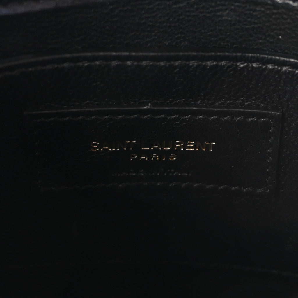 Smooth Calfskin Mini Manhattan Shoulder Bag Black