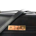 Smooth Calfskin Mini Manhattan Shoulder Bag Black