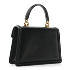 Smooth Calfskin Small Devotion Envelope Top Handle Bag Black