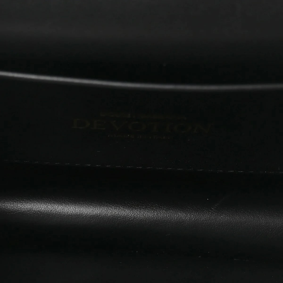 Smooth Calfskin Small Devotion Envelope Top Handle Bag Black