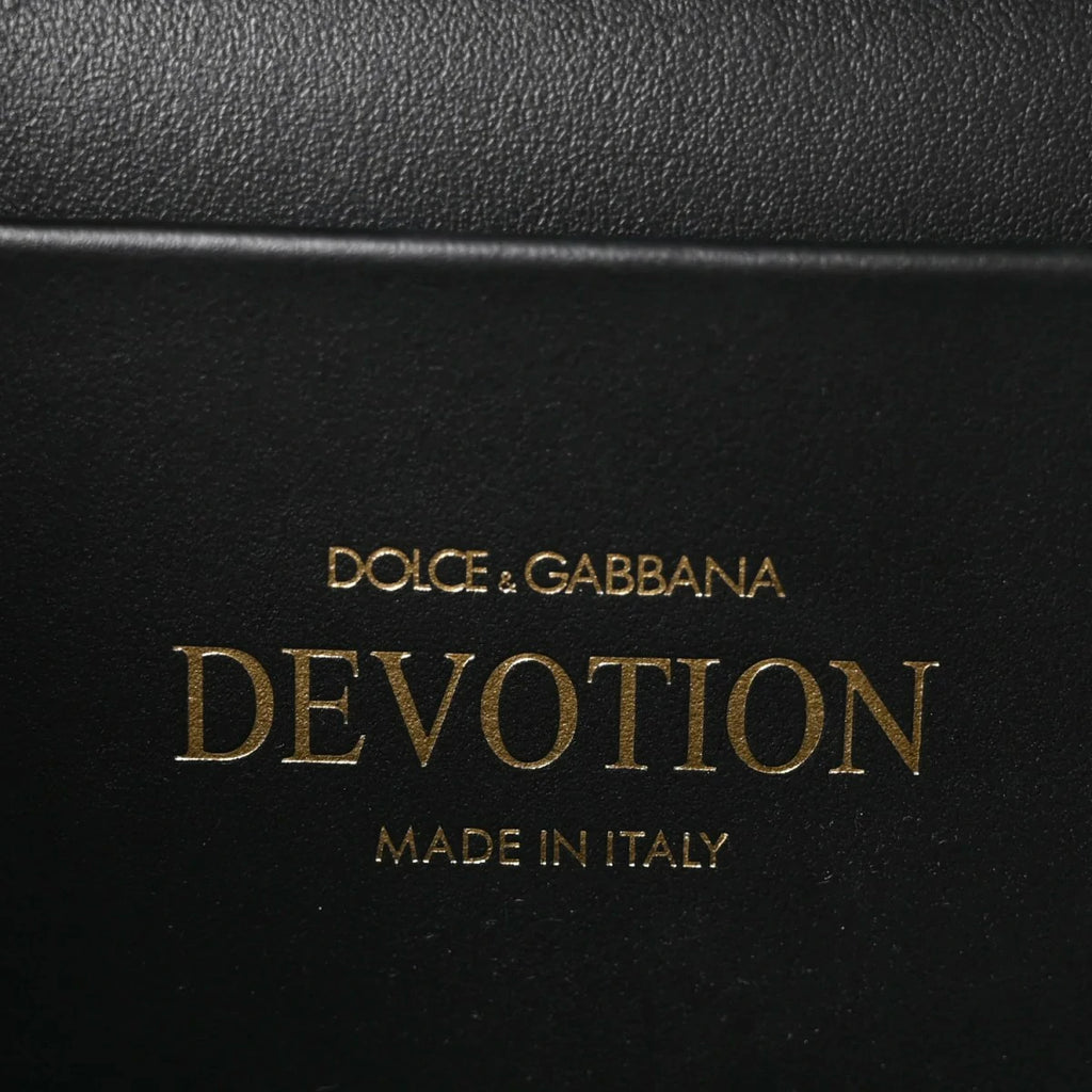 Smooth Calfskin Small Devotion Envelope Top Handle Bag Black