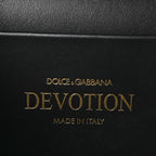Smooth Calfskin Small Devotion Envelope Top Handle Bag Black