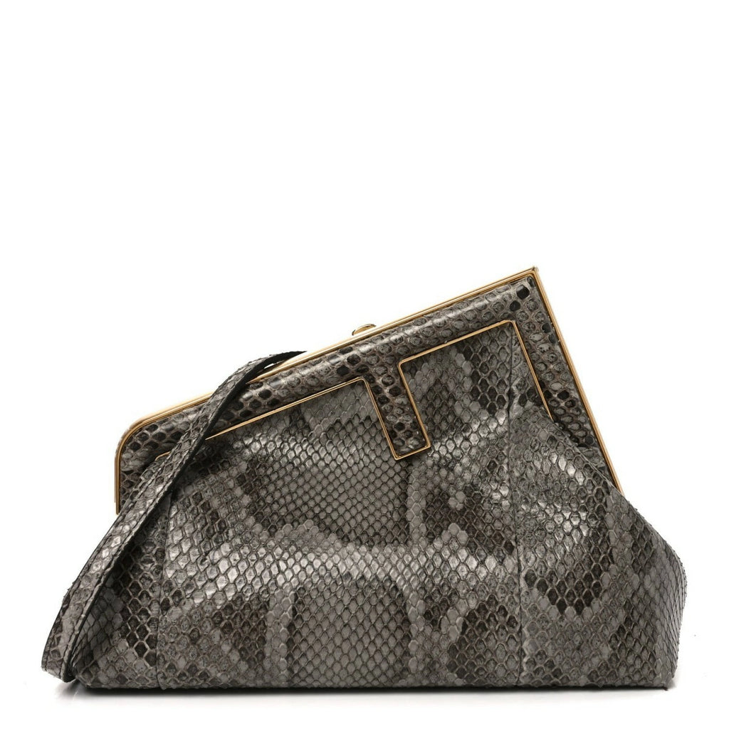 Snakeskin Small Fendi First Dark Grey