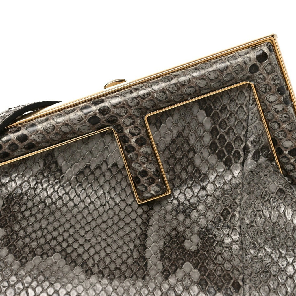 Snakeskin Small Fendi First Dark Grey