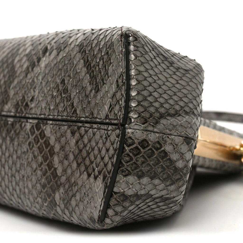 Snakeskin Small Fendi First Dark Grey