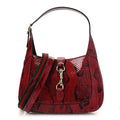 Snakeskin Web Small Jackie 1961 Hobo Rosso Ancora