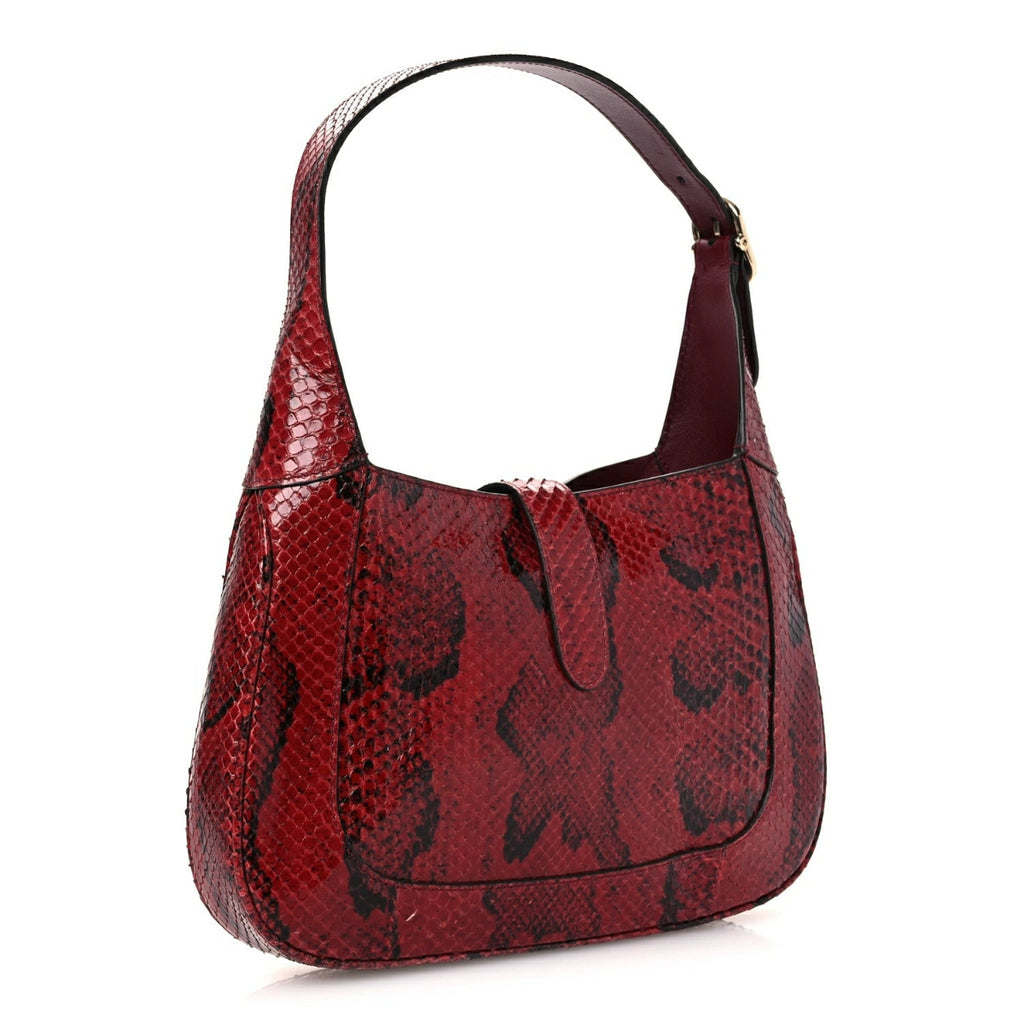 Snakeskin Web Small Jackie 1961 Hobo Rosso Ancora