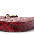 Snakeskin Web Small Jackie 1961 Hobo Rosso Ancora