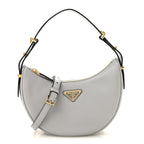 Soft Calfskin Arque Shoulder Bag Ardesia