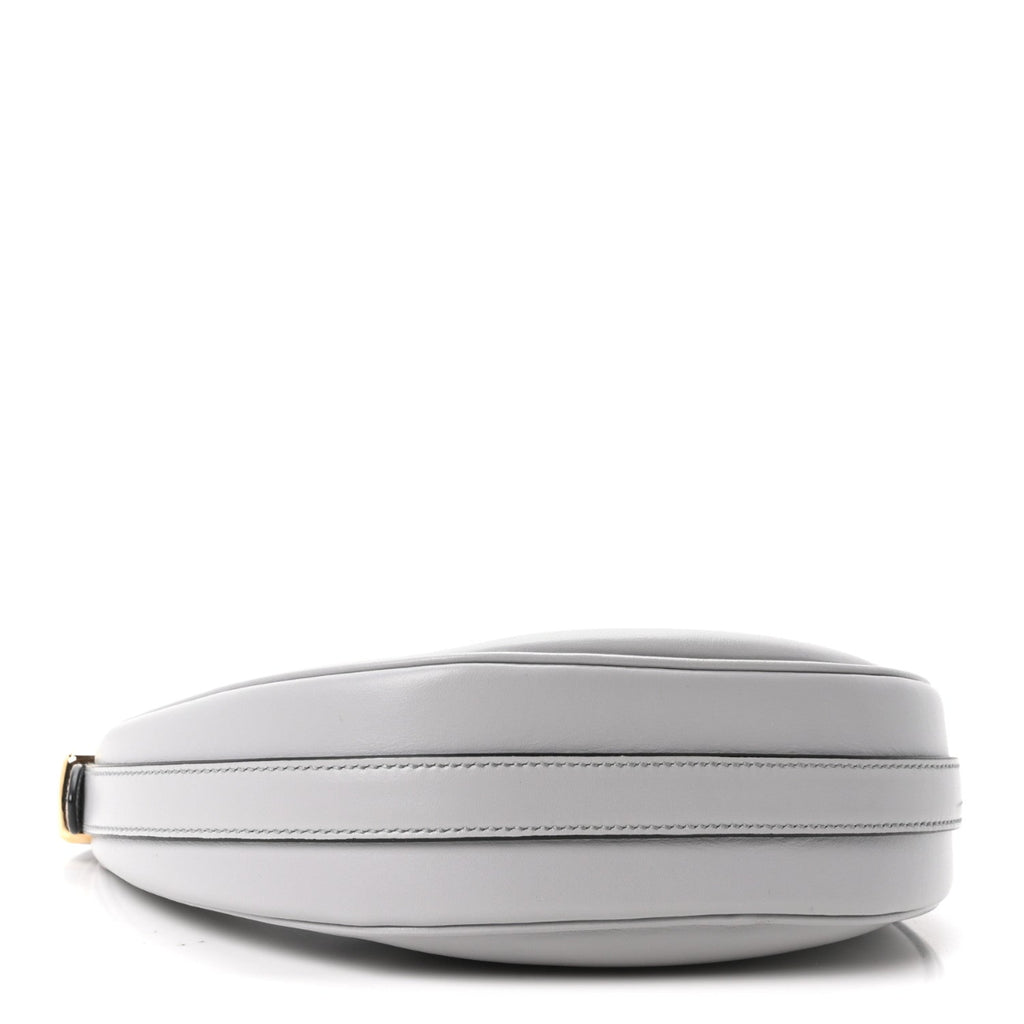 Soft Calfskin Arque Shoulder Bag Granito