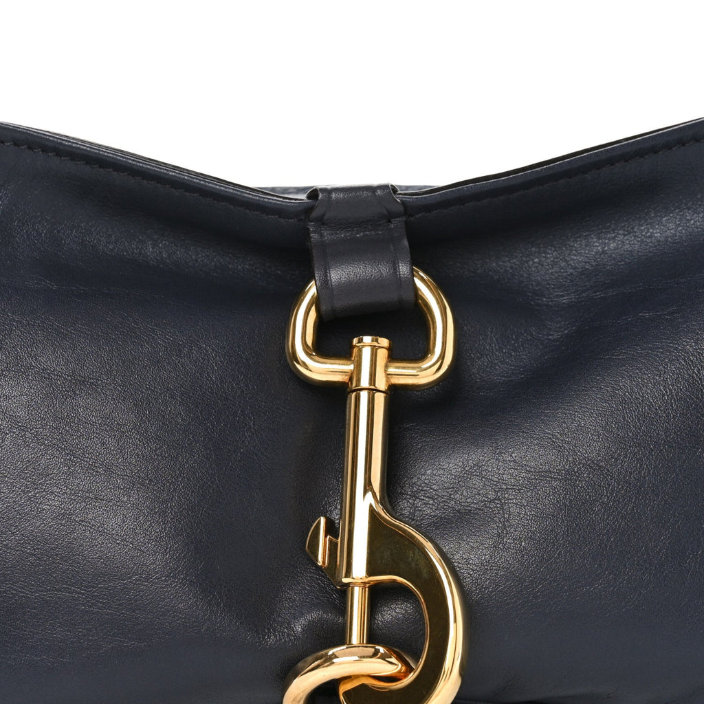 Soft Calfskin Kerala 25 Shoulder Bag Black Navy