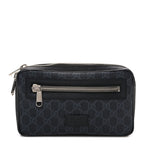 Soft GG Supreme Monogram Web Belt Bag Black Grey