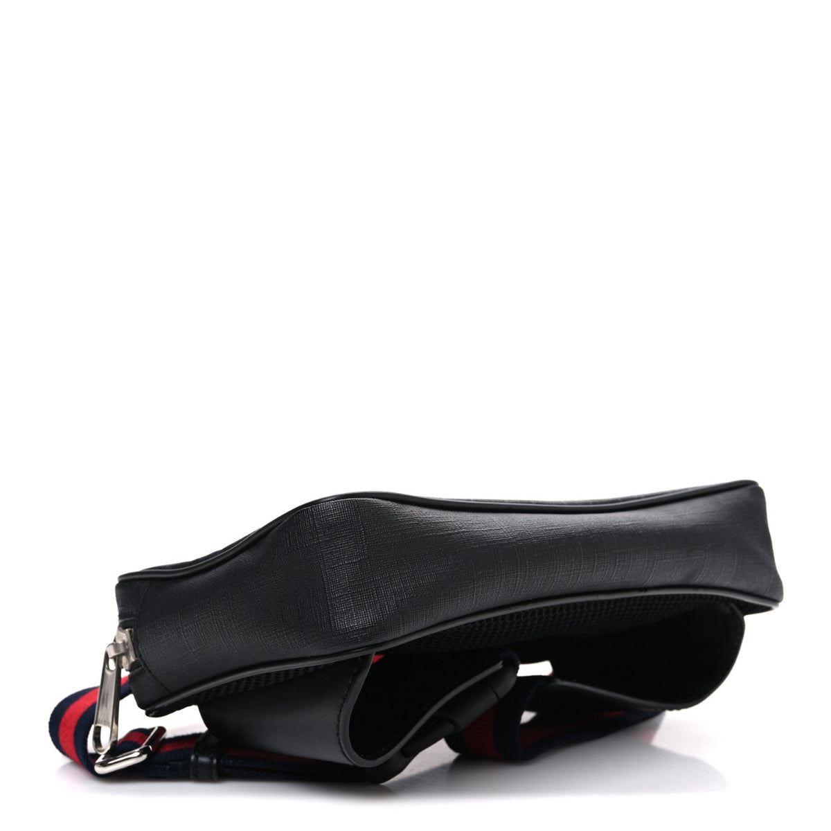 Soft GG Supreme Monogram Web Belt Bag Black Grey