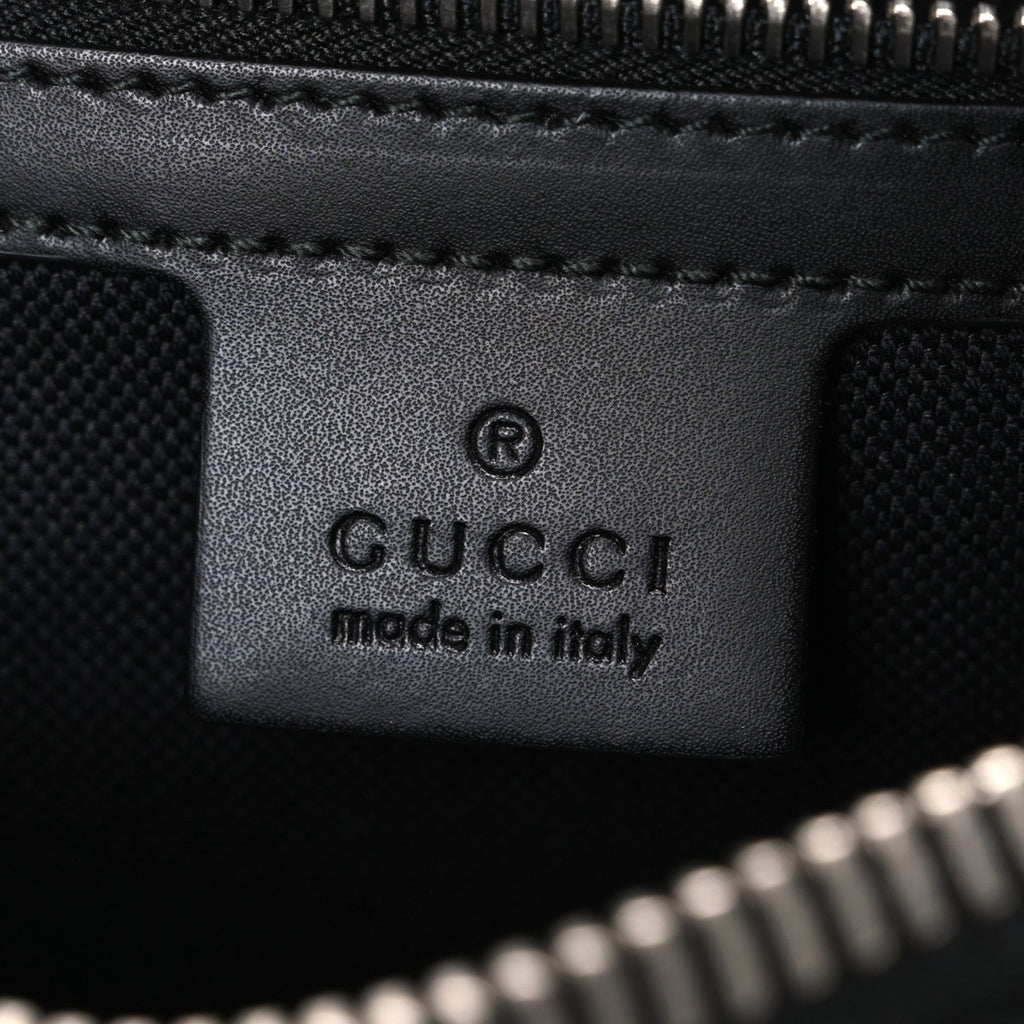 Soft GG Supreme Monogram Web Belt Bag Black Grey