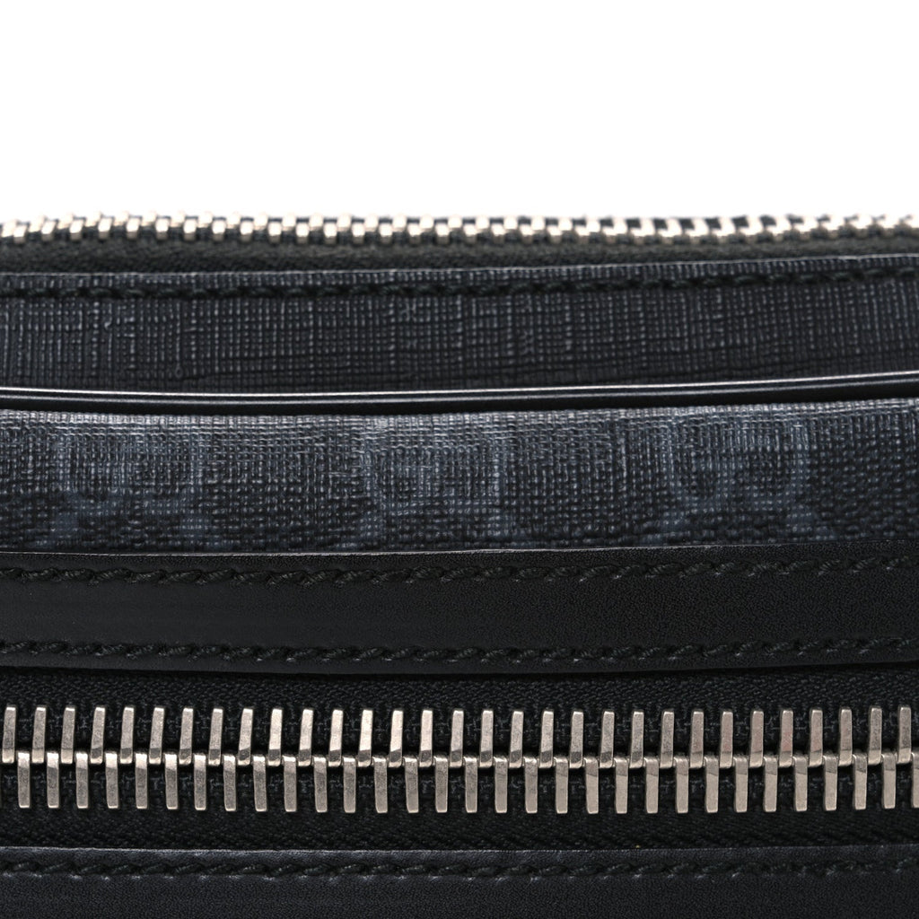 Soft GG Supreme Monogram Web Belt Bag Black Grey