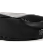 Soft Grain Calfskin Large Demi-Lune Shoulder Bag Black