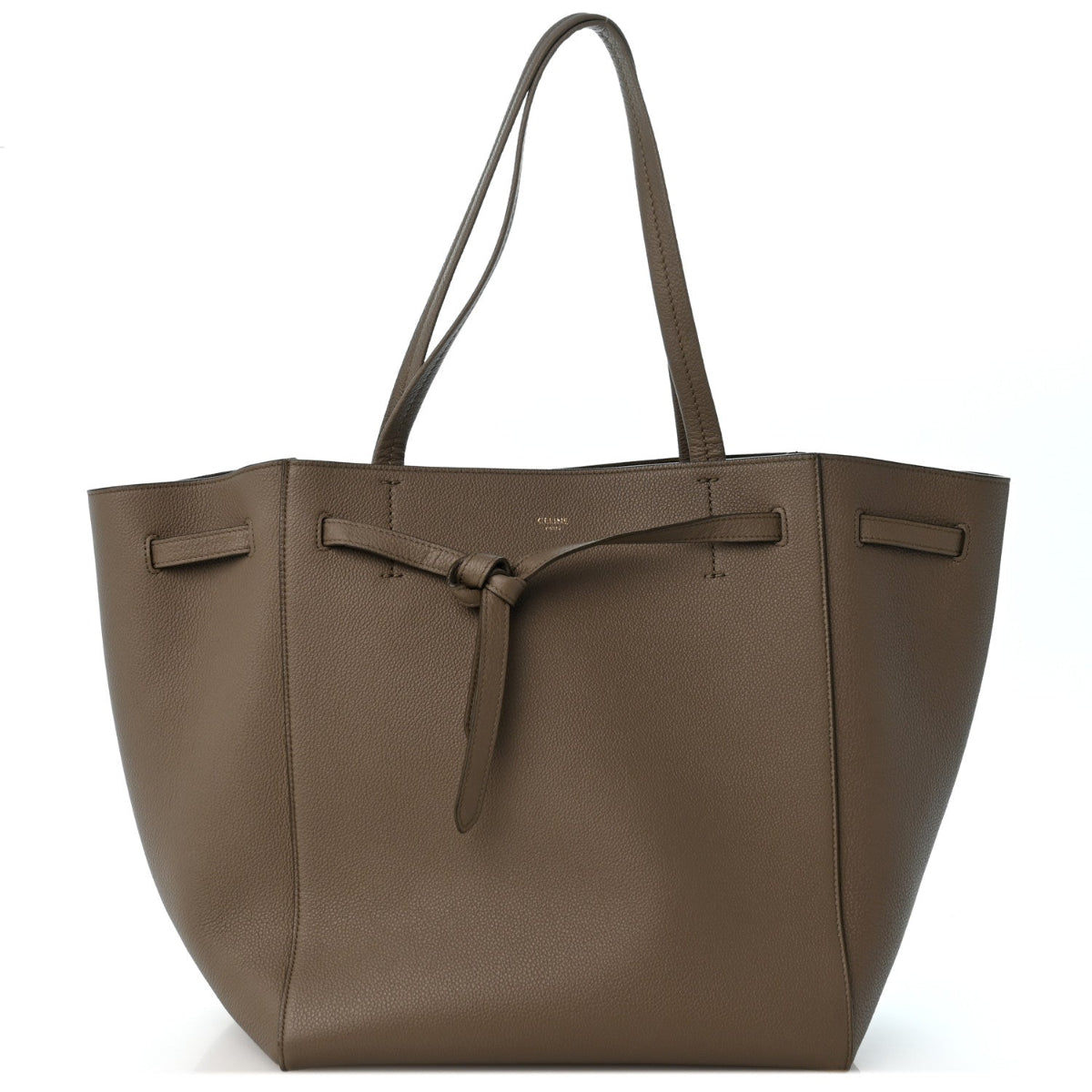 Soft Grained Calfskin Medium Belt Cabas Phantom Taupe