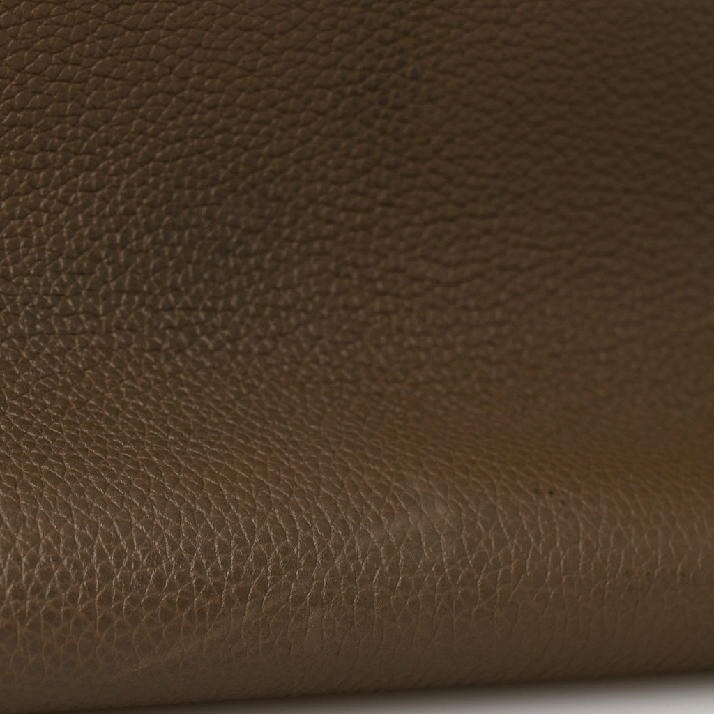 Soft Grained Calfskin Medium Belt Cabas Phantom Taupe